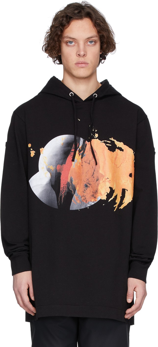 Moncler Genius 6 Moncler 1017 ALYX 9SM Black Graphic Hoodie