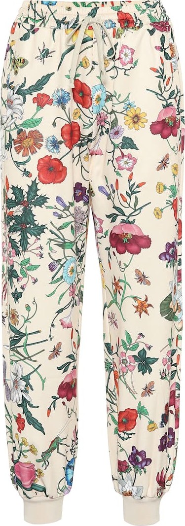 Gucci Floral-printed jersey trackpants