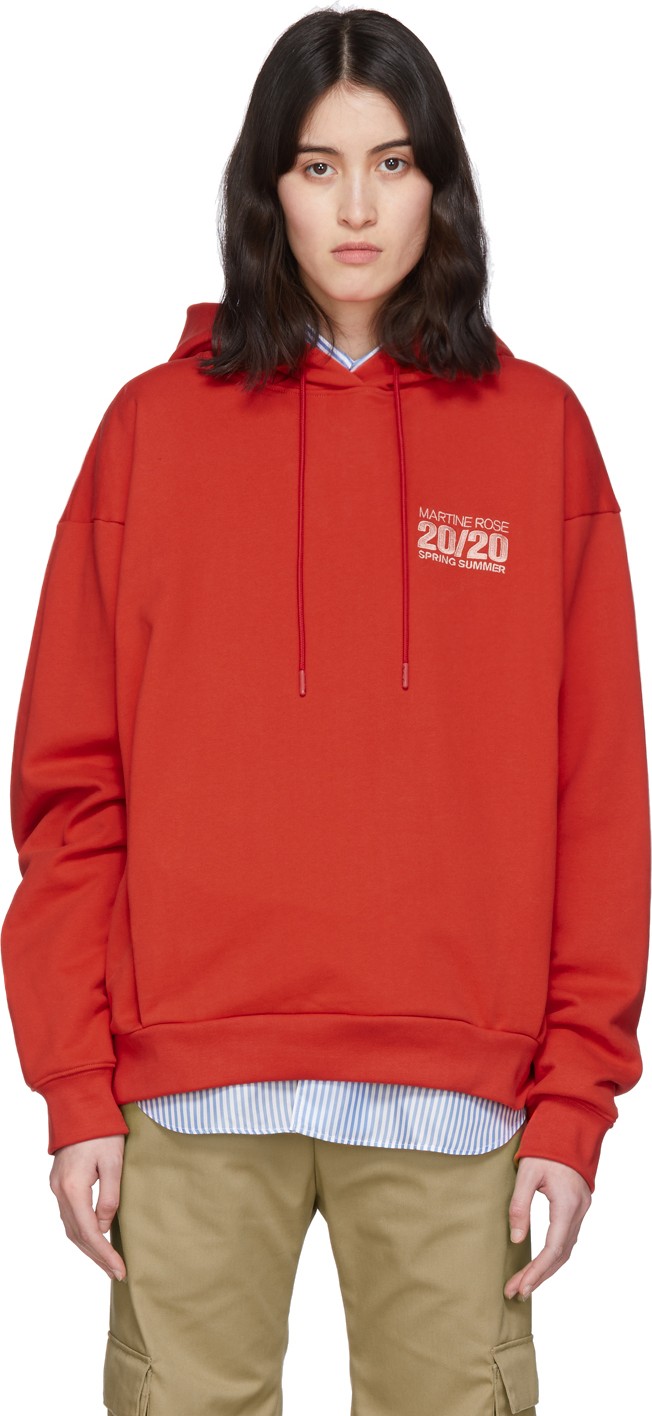 Martine Rose Red Classic Hoodie