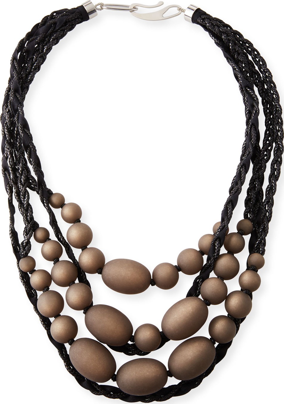 Giorgio Armani Anthracite Multi-Strand Necklace