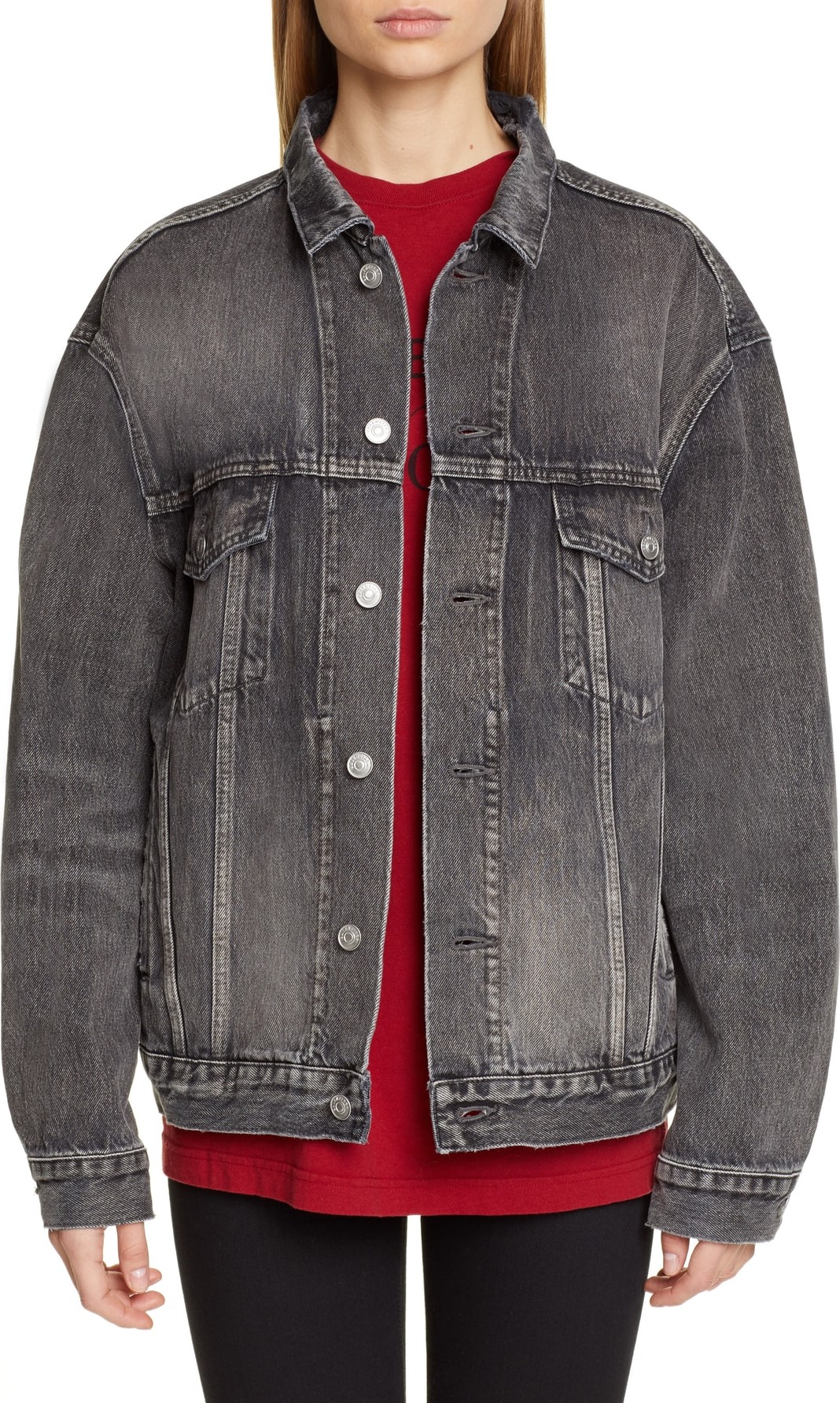 Balenciaga Back Logo Denim Jacket