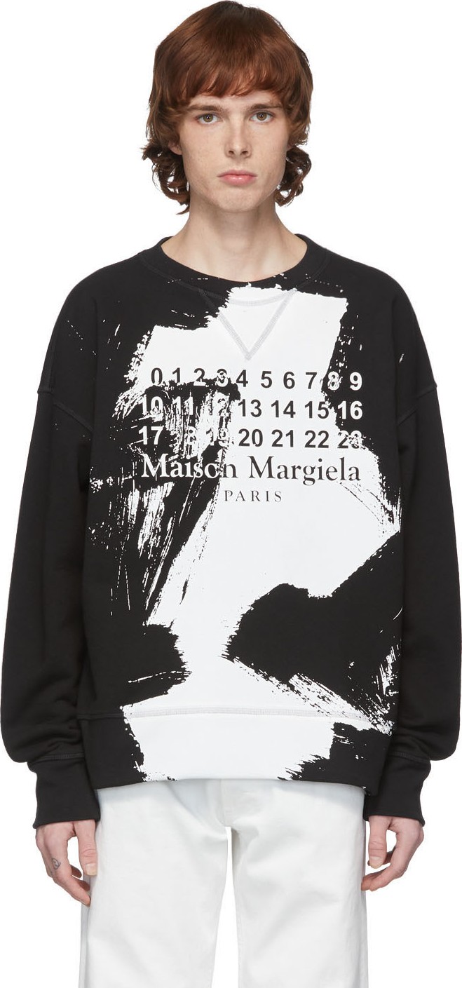 Maison Margiela Black Numbers Sweatshirt