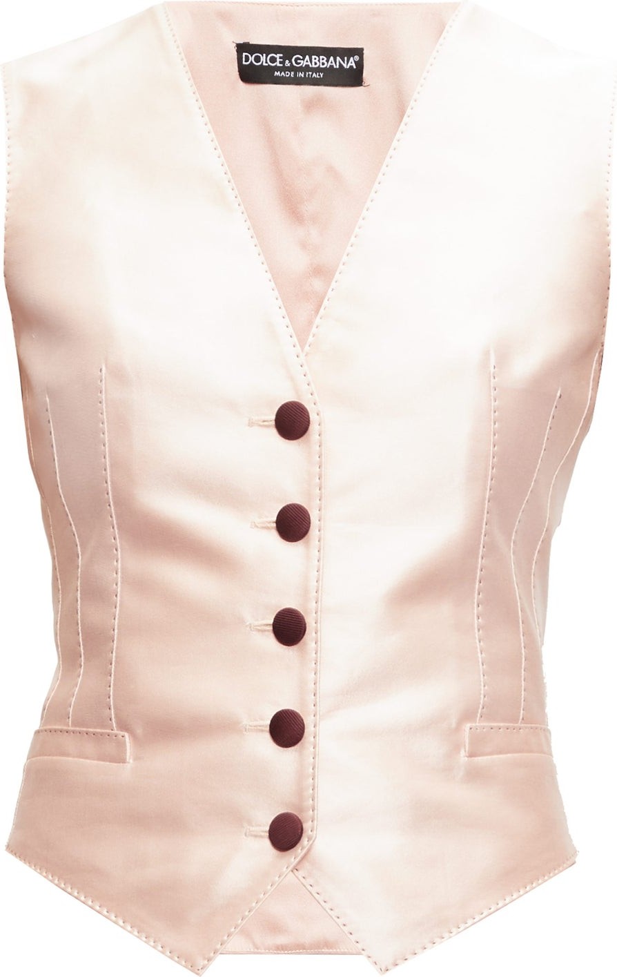 Dolce & Gabbana Darted mikado waistcoat