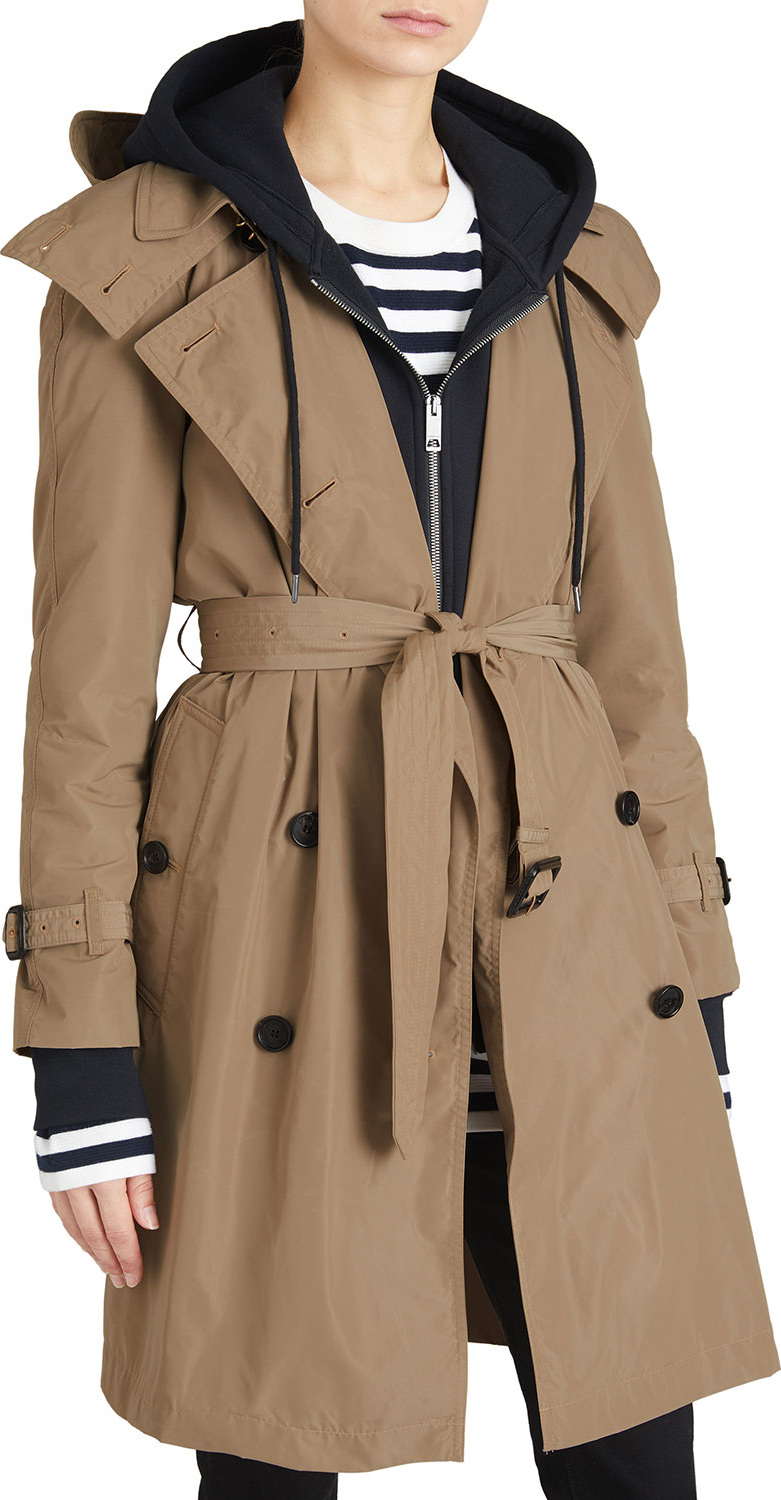 Burberry London England Amberford Packaway Rain Trench Coat