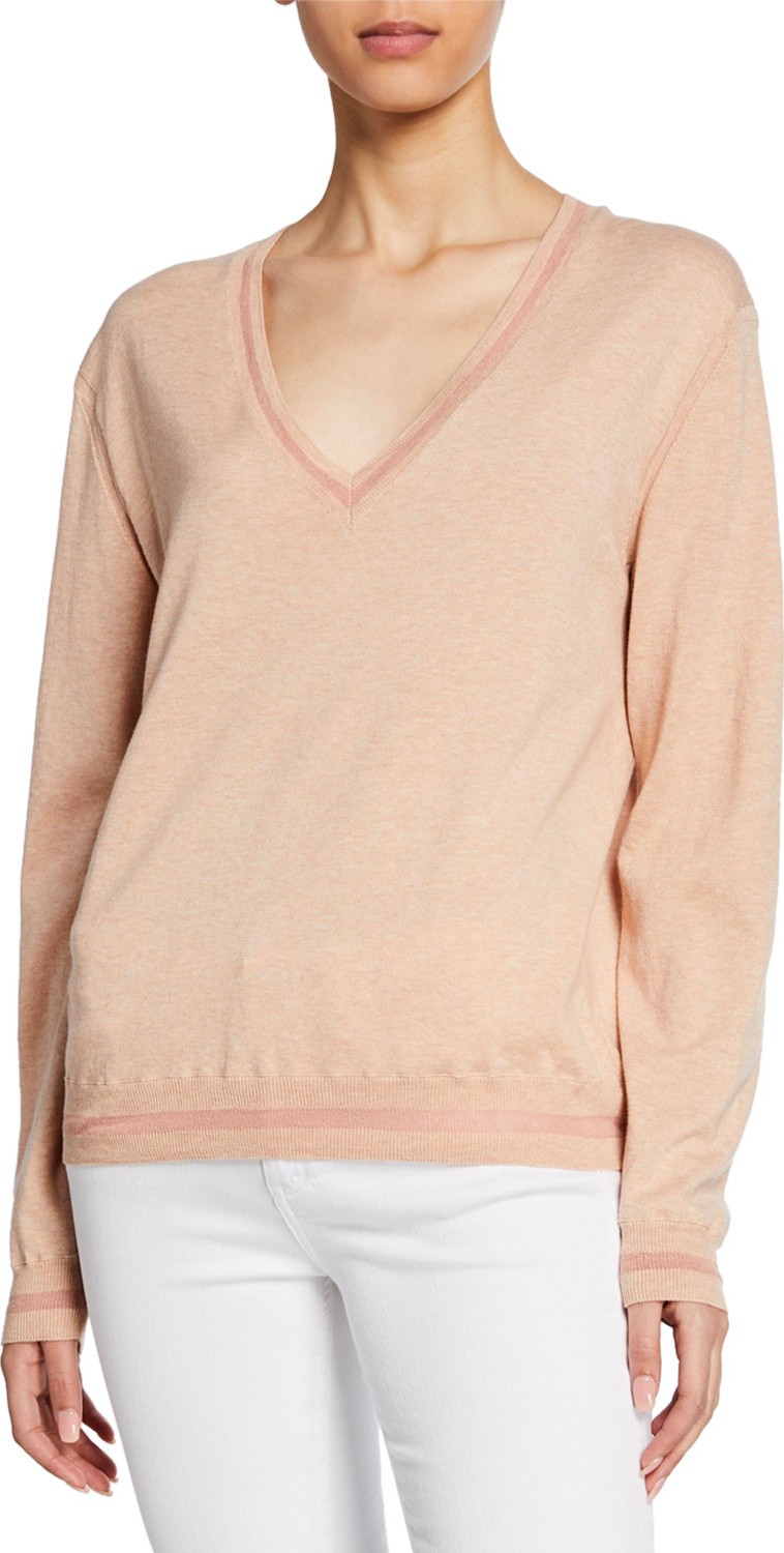 Rag & Bone Keno Long-Sleeve V-Neck Top