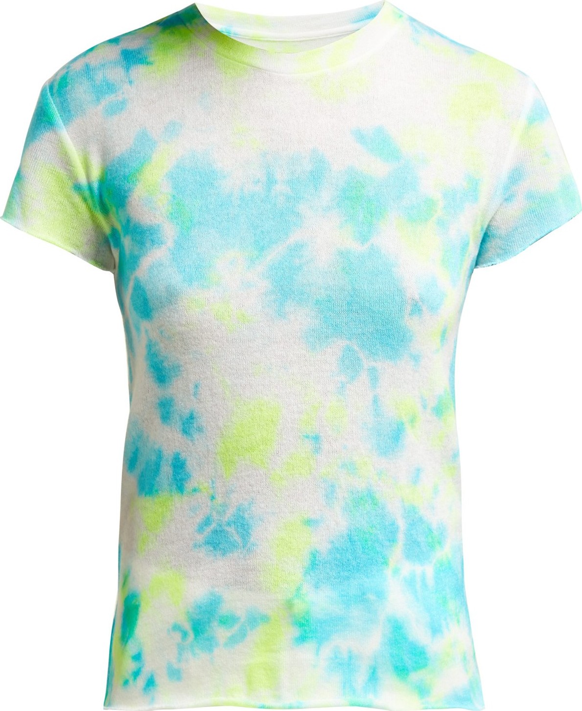 The Elder Statesman Tie-dye cashmere and silk-blend T-shirt
