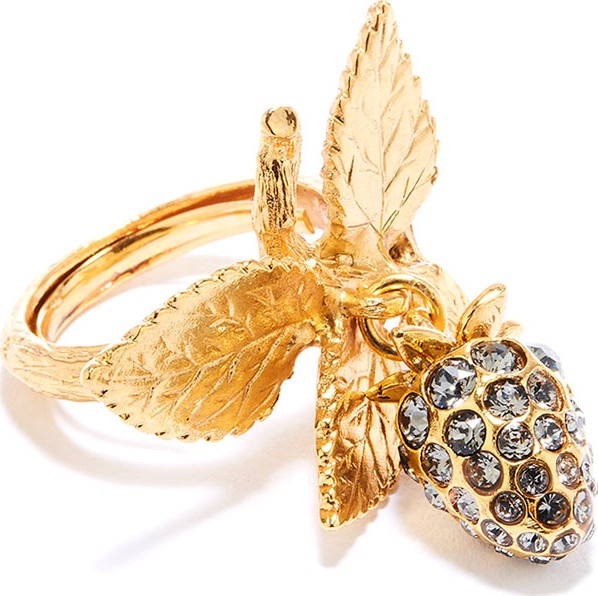 Oscar De La Renta Berry Dangle Ring