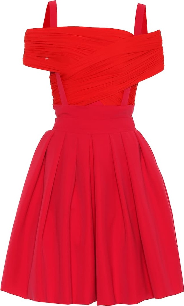 Preen Cilla stretch-satin dress