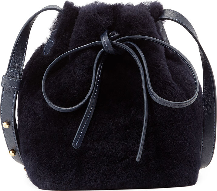 Mansur Gavriel Mini-Mini Shearling Bucket Bag