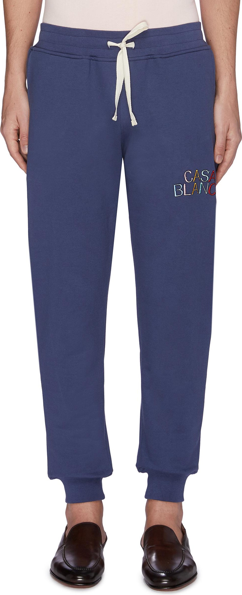 CASABLANCA Logo embroidered sweatpants