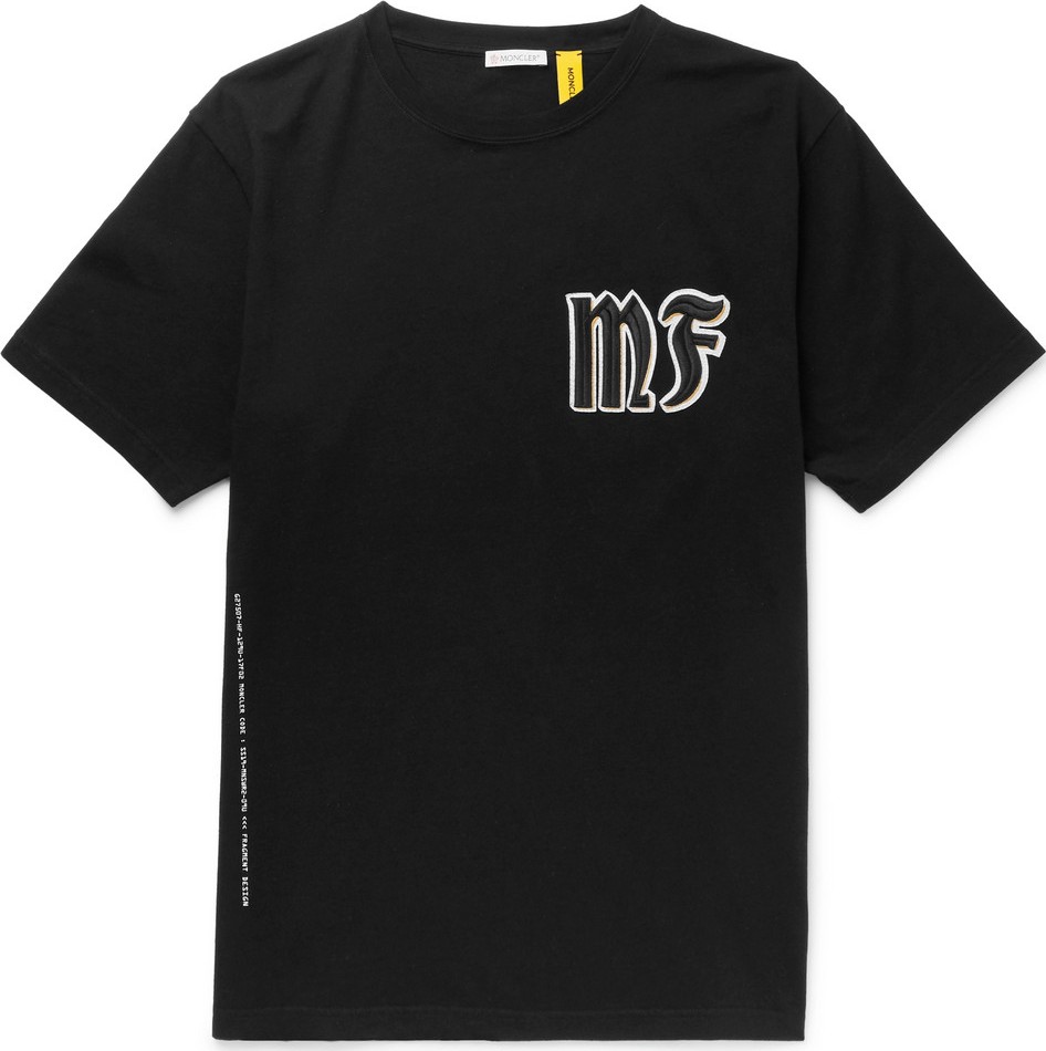 Moncler Genius 7 Moncler Fragment Logo-Appliquéd Printed Cotton-Jersey T-Shirt