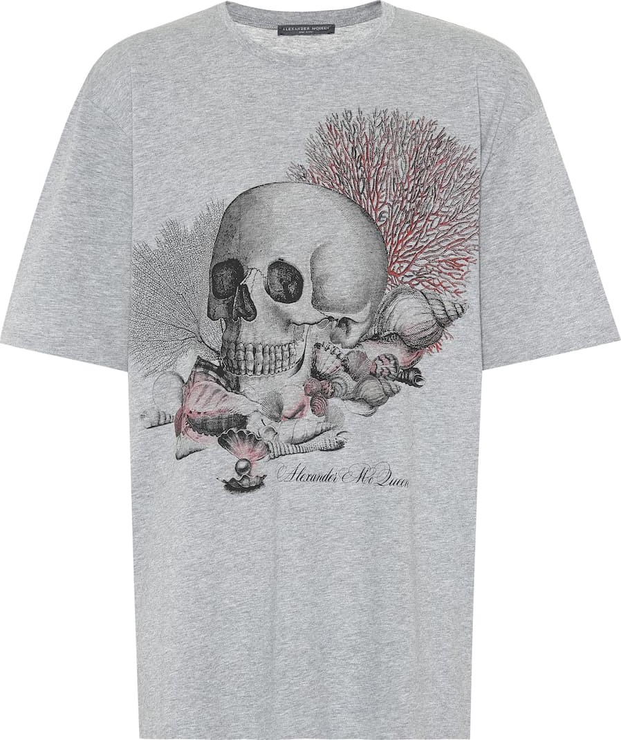 Alexander McQueen Printed cotton T-shirt