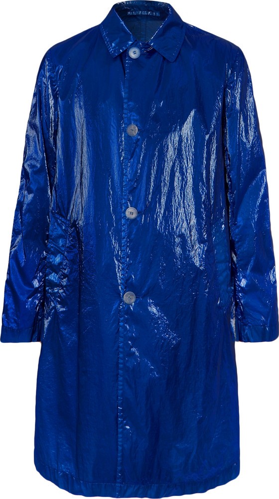 Dries Van Noten Creased-PVC Coat