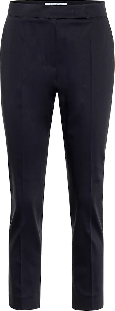Max Mara Luana high-rise slim cotton pants