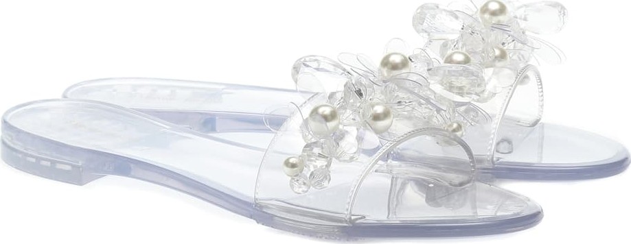 Simone Rocha Embellished rubber slides