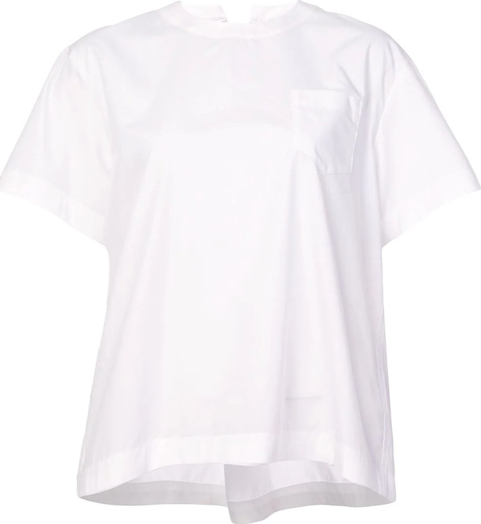 Sacai lace-up back t-shirt