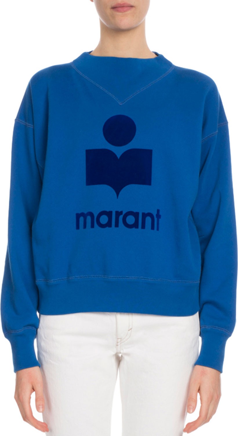 Isabel Marant Etoile Moby Crewneck Logo Sweatshirt