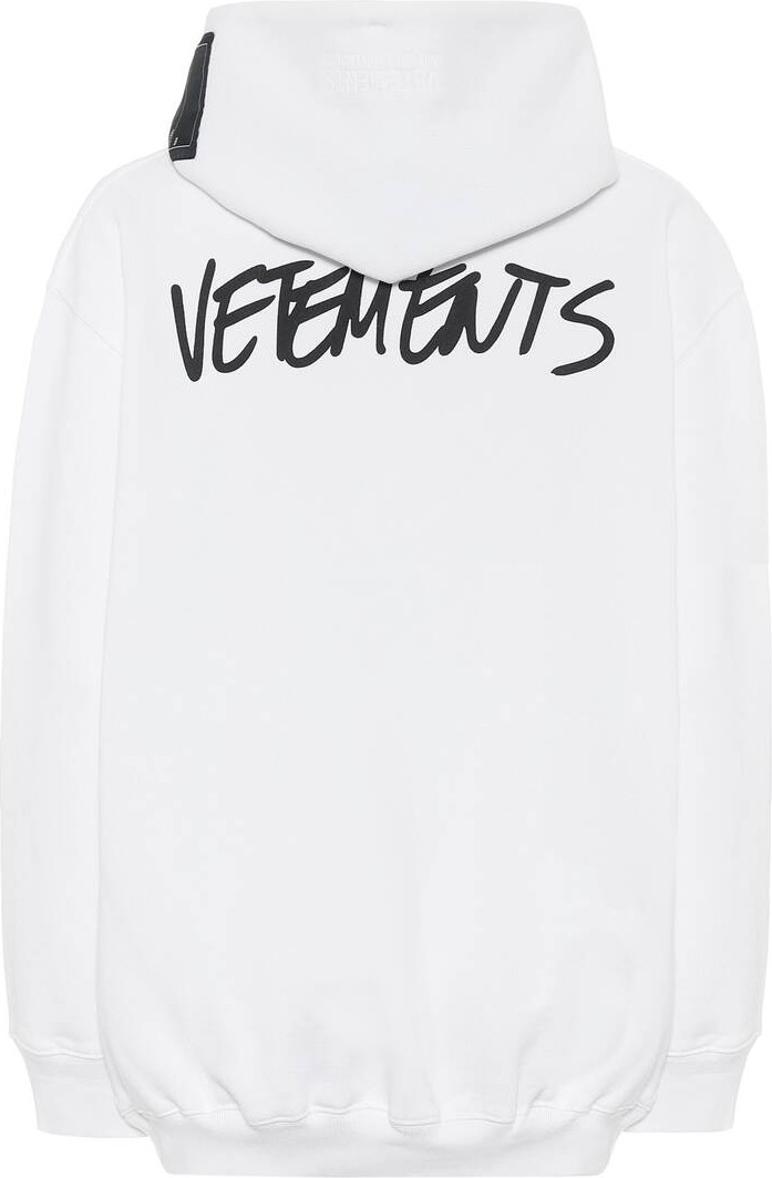 Vetements Logo cotton-blend hoodie