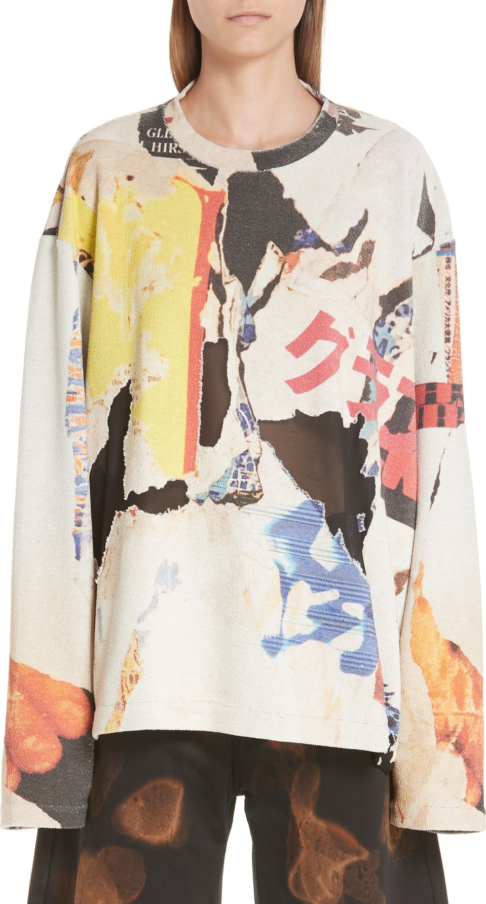 Marques'Almeida Marques'Almeida Poster Print Sweatshirt