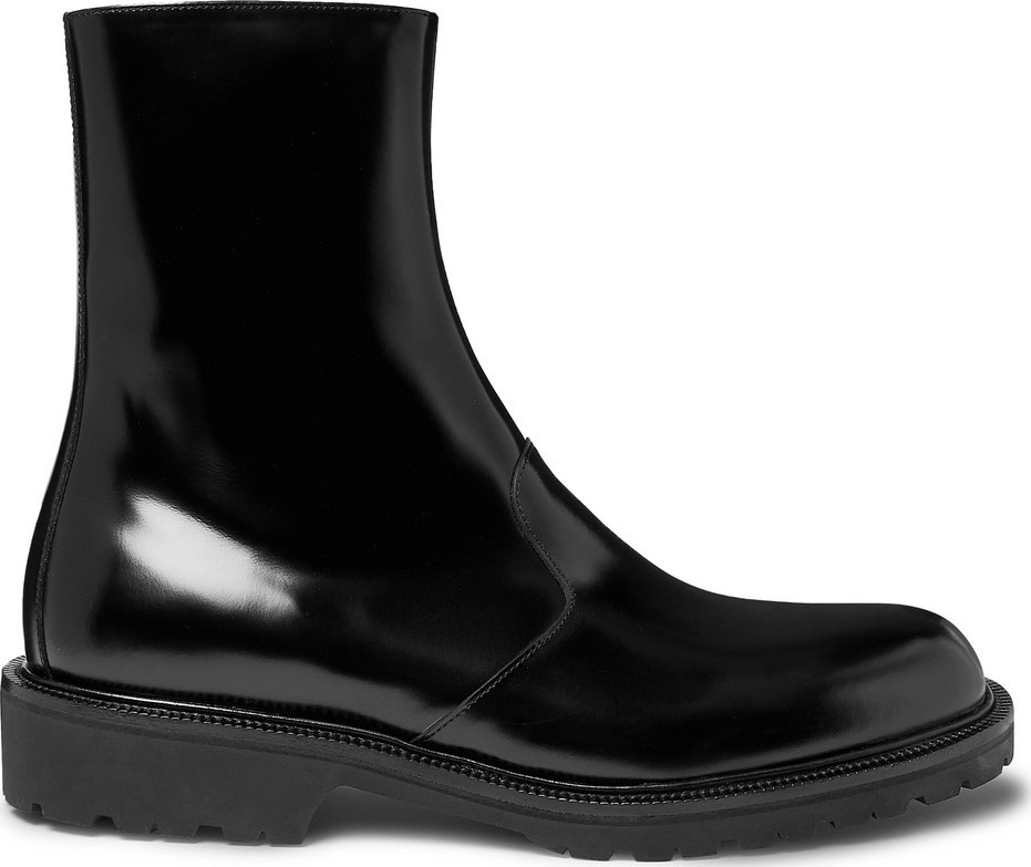Dries Van Noten Polished-Leather Boots