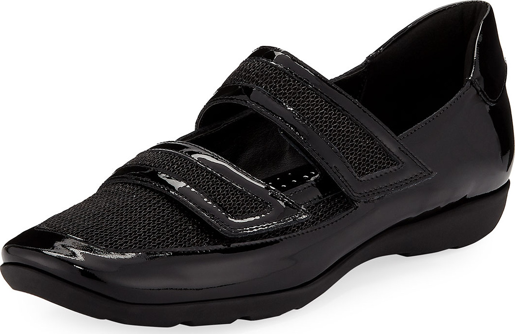 Sesto Meucci Gyan Patent Leather/Mesh Mary Jane Sneakers