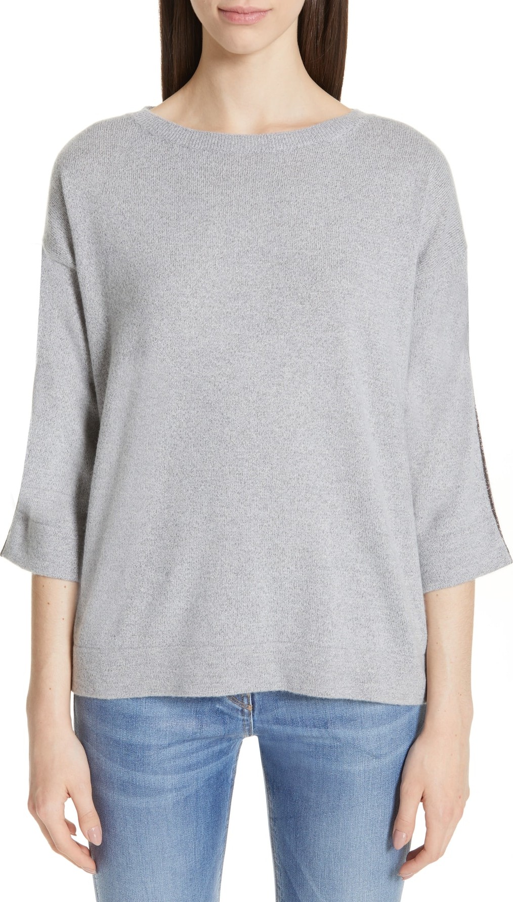 Fabiana Filippi Boatneck Cashmere Blend Sweater