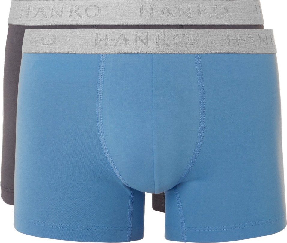 Hanro Two-Pack Stretch-Cotton Boxer Briefs