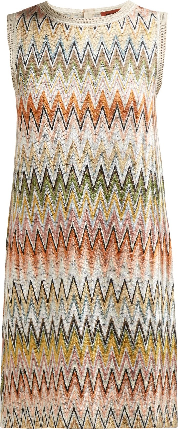 Missoni Zigzag-knit mini shift dress