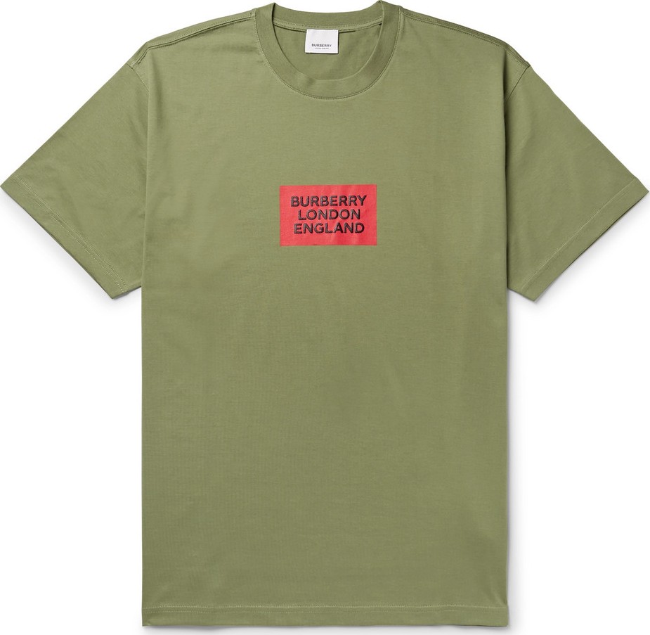 Burberry London England Oversized Logo-Print Cotton-Jersey T-Shirt