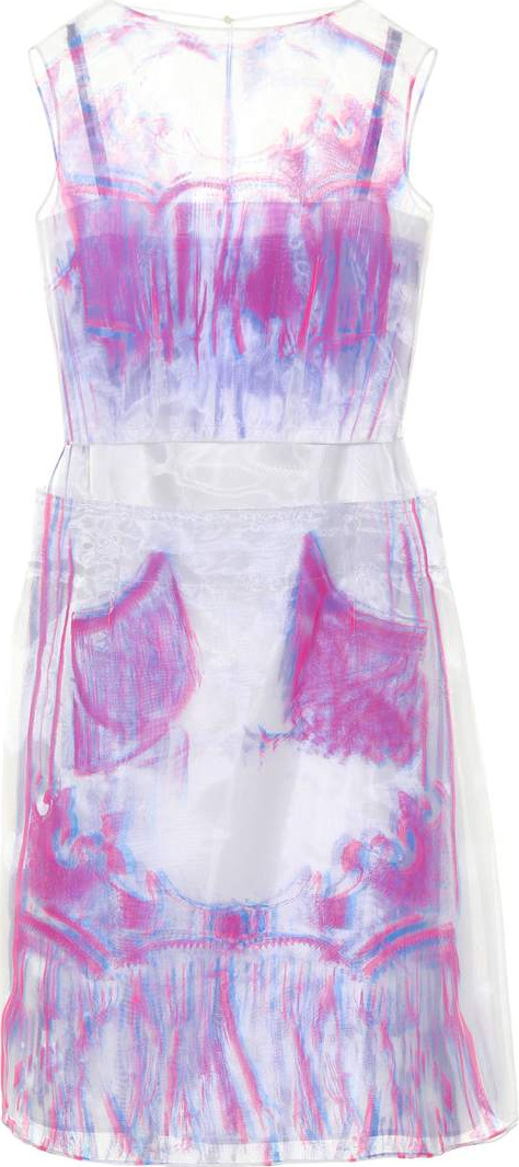 Maison Margiela Printed organza minidress
