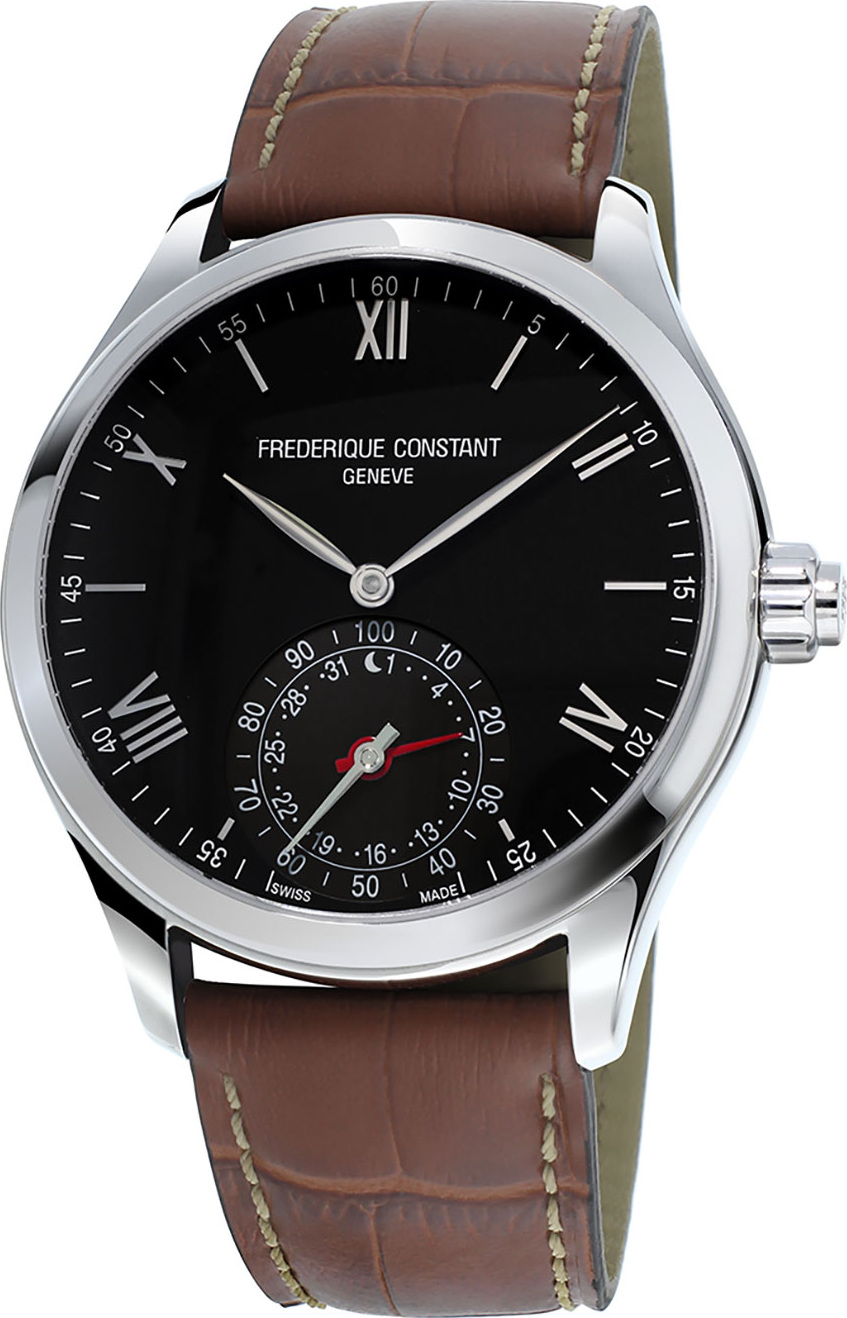 Frederique Constant Gents 42mm Horological Smartwatch w/Leather Strap