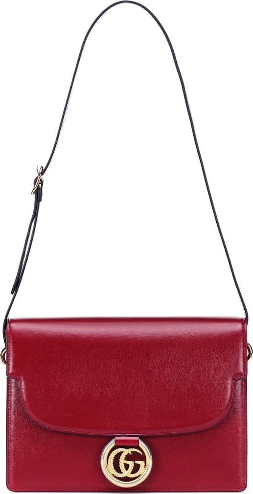 Gucci GG Ring Medium leather shoulder bag