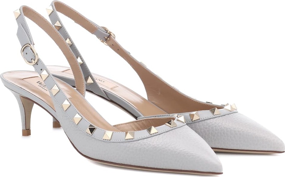 Valentino Valentino Garavani Rockstud leather slingback pumps