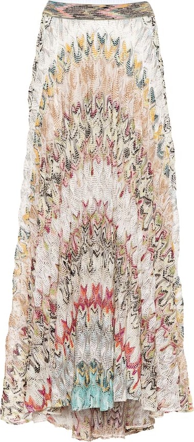Missoni Knitted cotton blend maxi skirt
