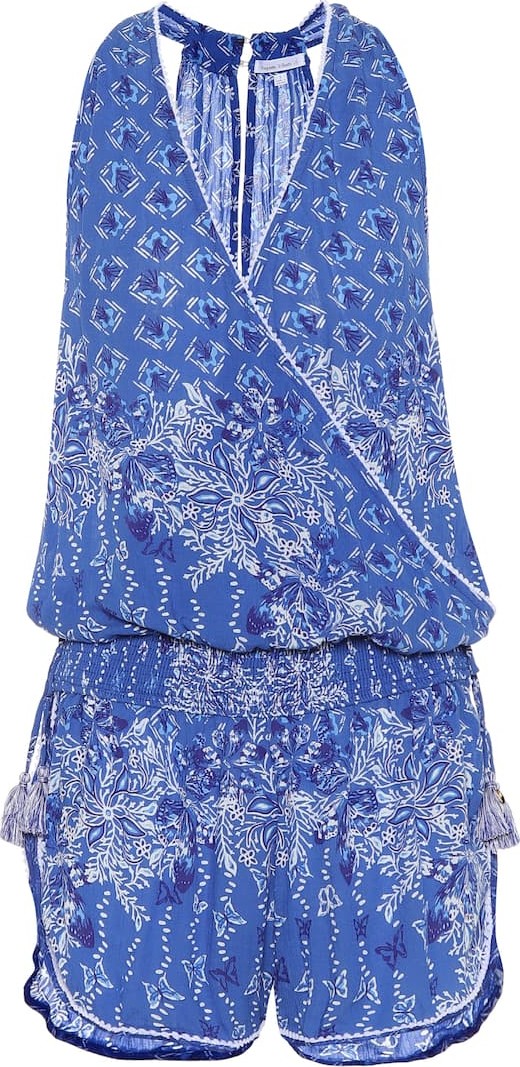 Poupette St Barth Elise printed playsuit