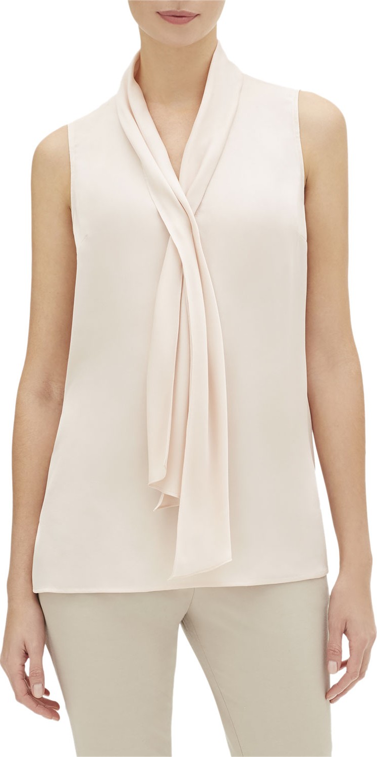 Lafayette 148 New York Tinley Sleeveless Carlisle Cloth Blouse