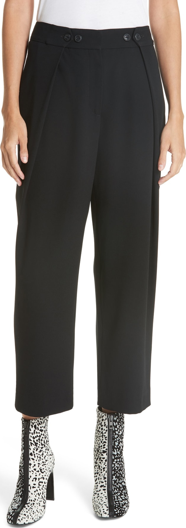 Rag & Bone Jessa Pleated Crop Pants