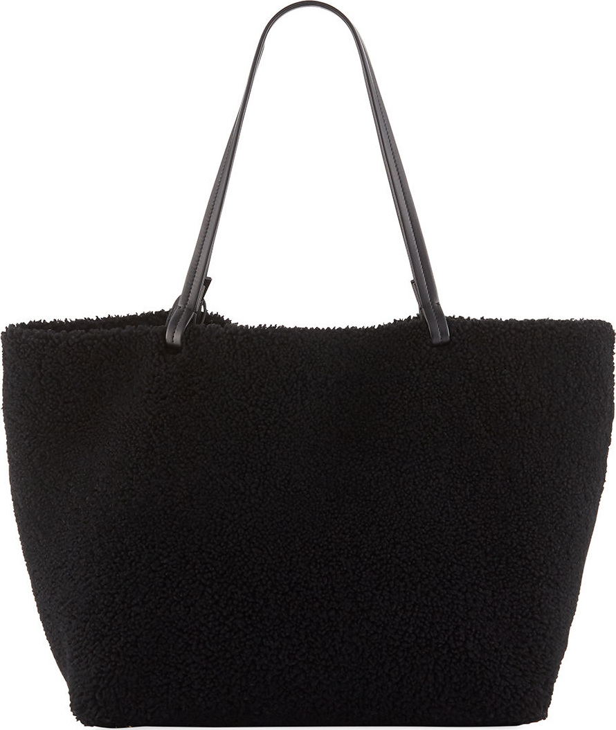 THE ROW Park Shearling and Leather Tote Bag