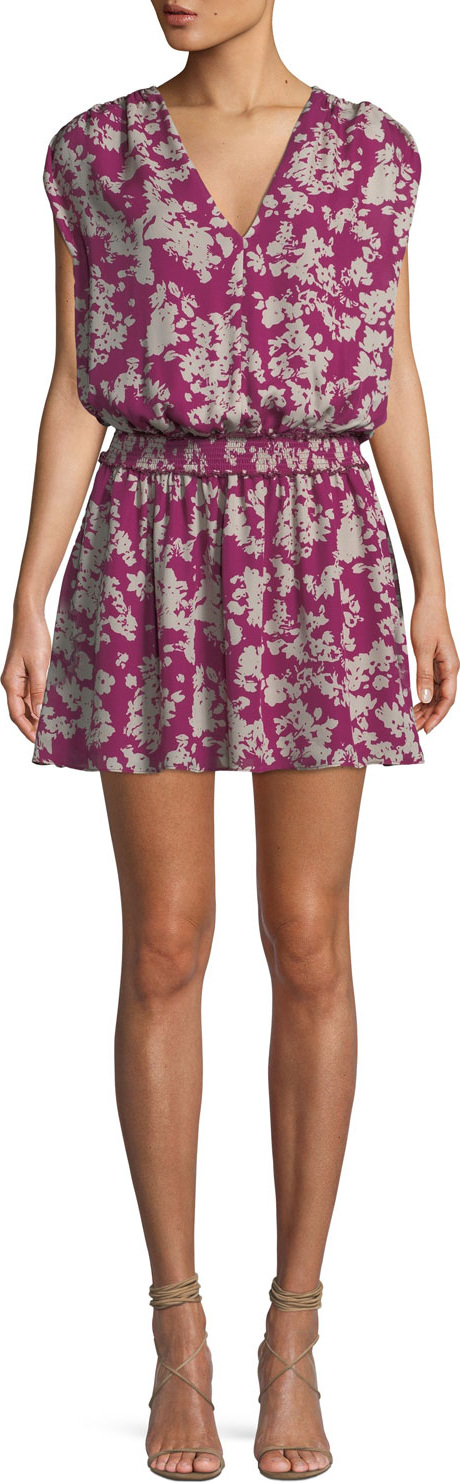 Ramy Brook Perrie Printed Silk Mini Dress