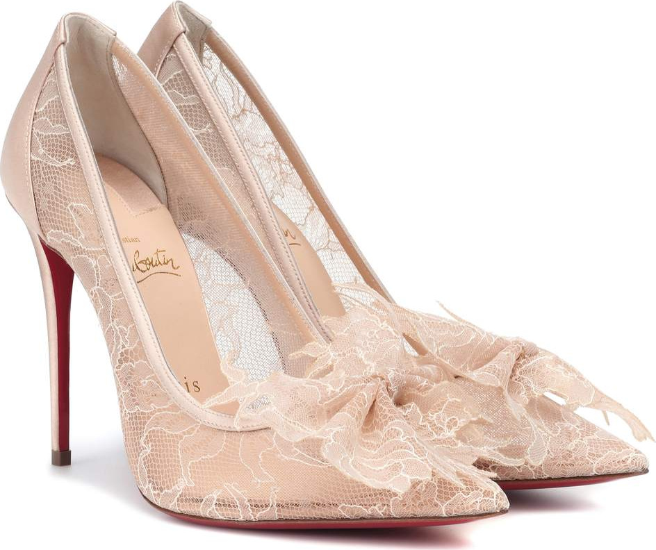 Christian Louboutin Delicatissima 100 lace pumps