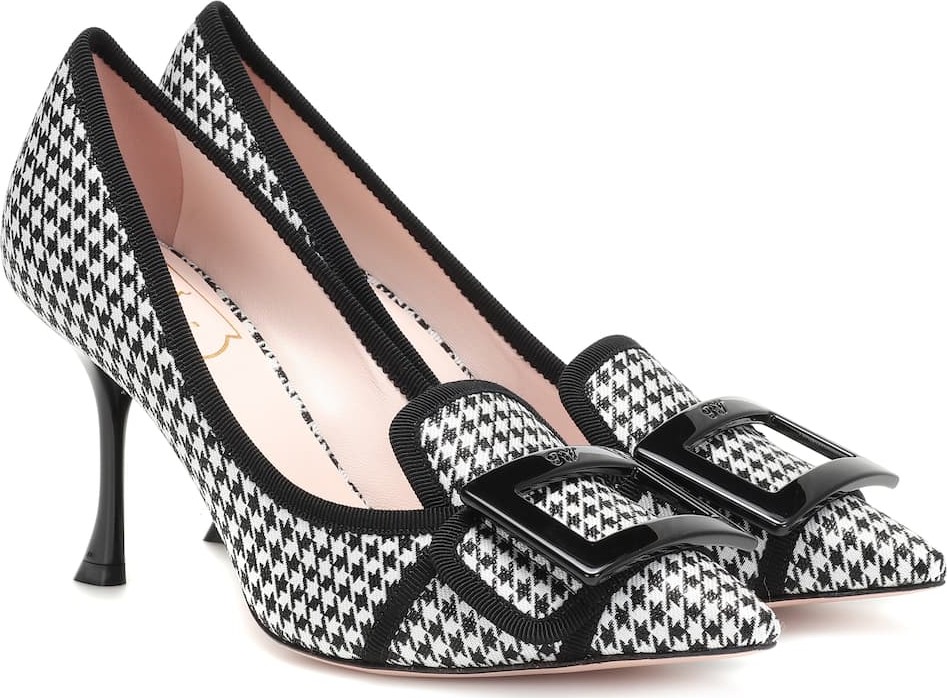 Roger Vivier Gommettine 70 houndstooth pumps