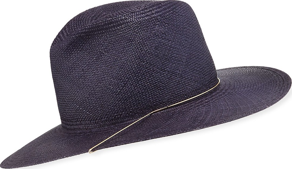 Janessa Leone Ines Straw Fedora Hat