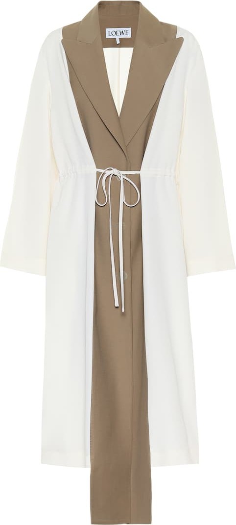 LOEWE Asymmetric virgin-wool coat