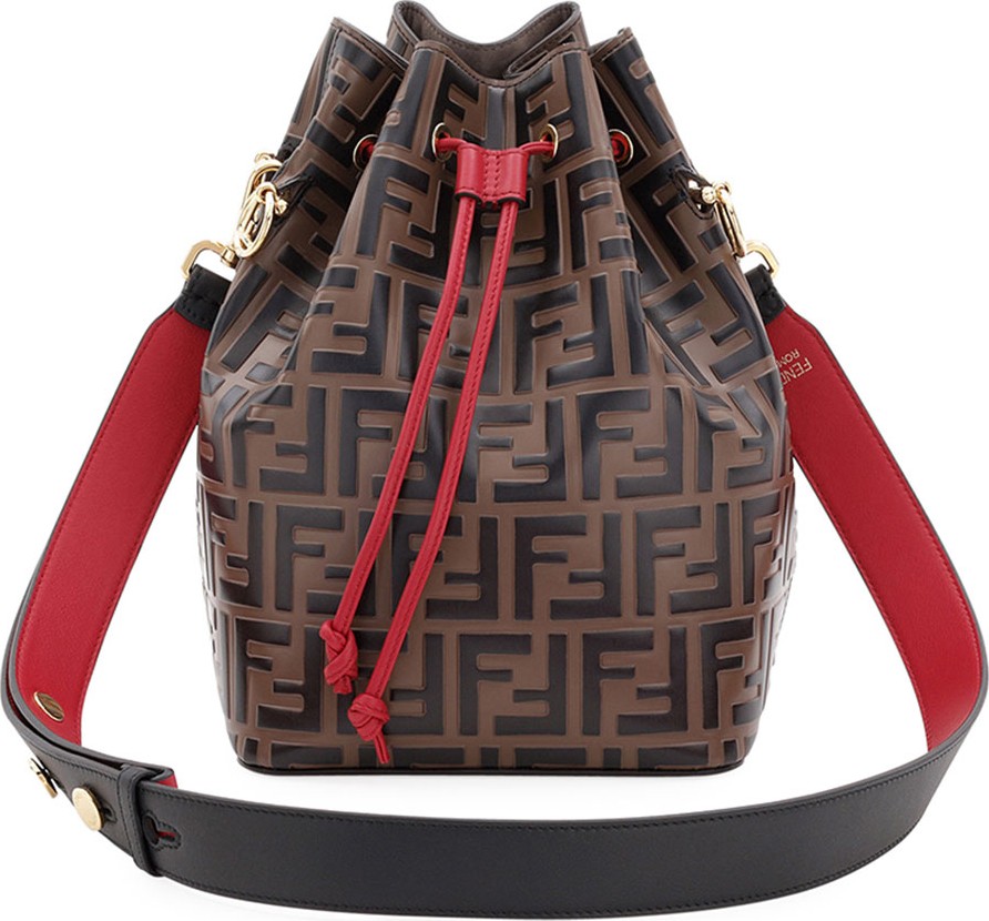 Fendi Mon Tresor Grande FF Calf Bucket Bag