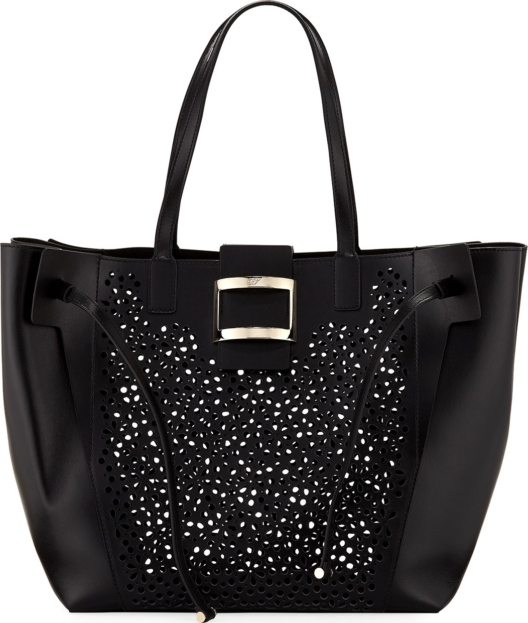 Roger Vivier Viv Large Perforated Tote Bag