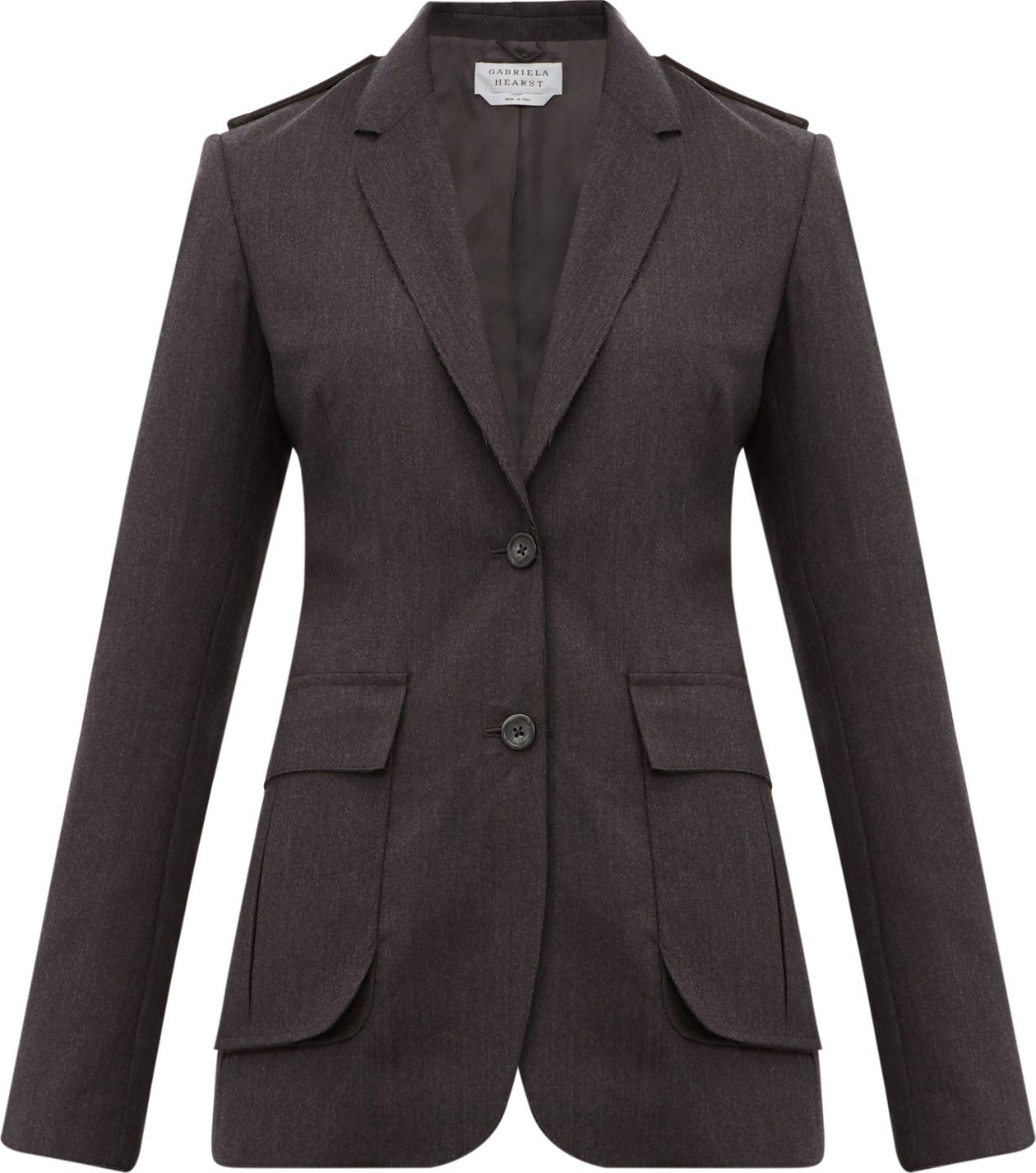 Gabriela Hearst Wesley raw-edged wool blazer