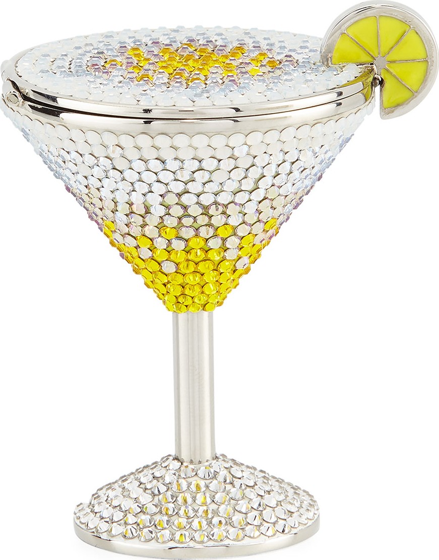 Judith Leiber Crystal Martini Pillbox