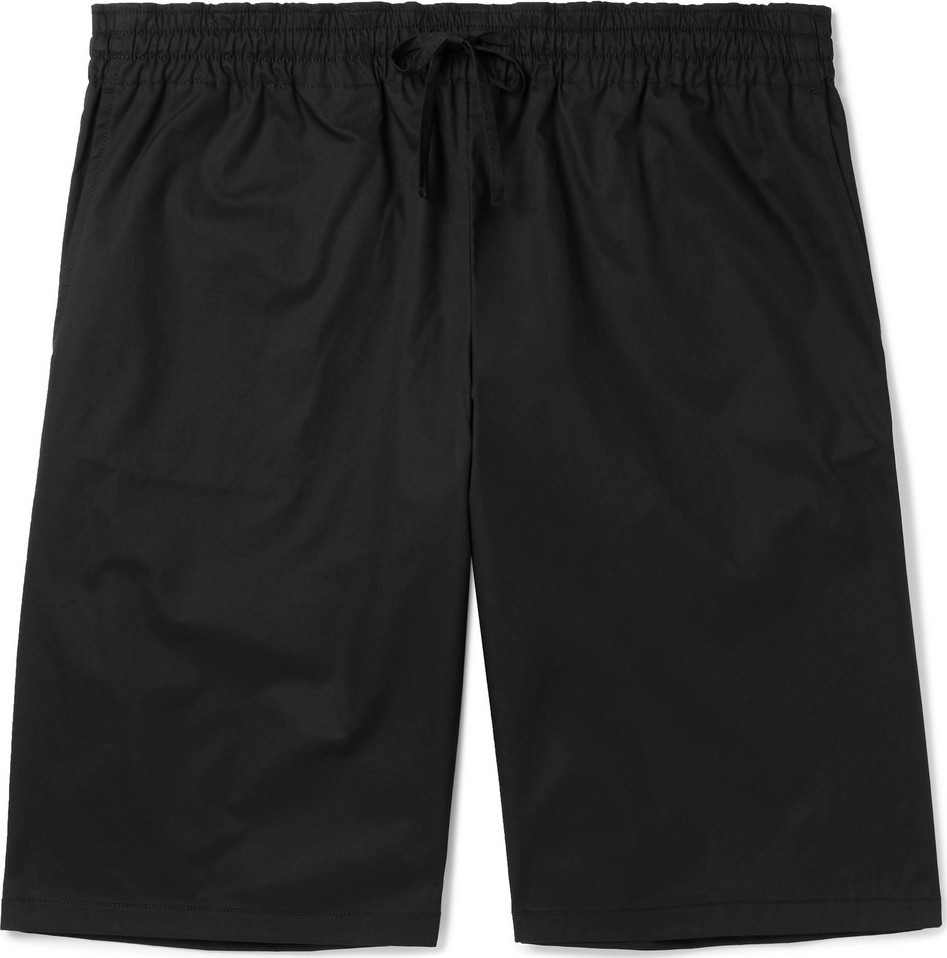 Bottega Veneta Wide-Leg Cotton-Blend Twill Drawstring Shorts