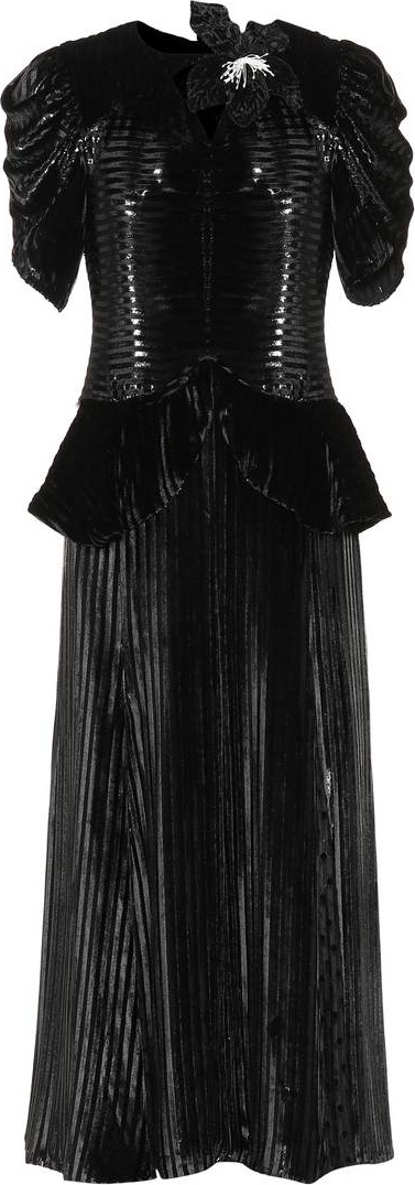 Erdem Diantha velvet dress