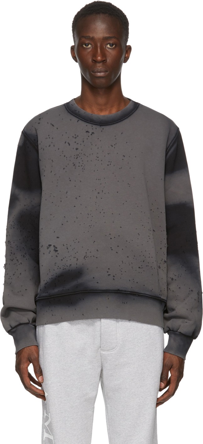 Amiri Black Washed Shotgun Sweatshirt